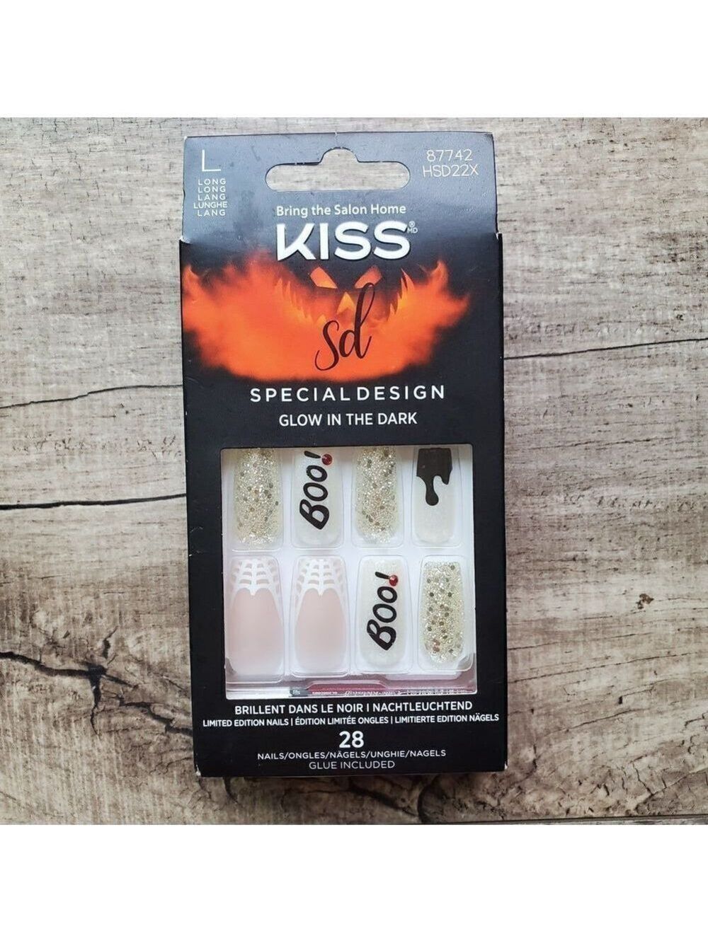 Kiss Glow in the Dark Press on Nails Long Limited Edition